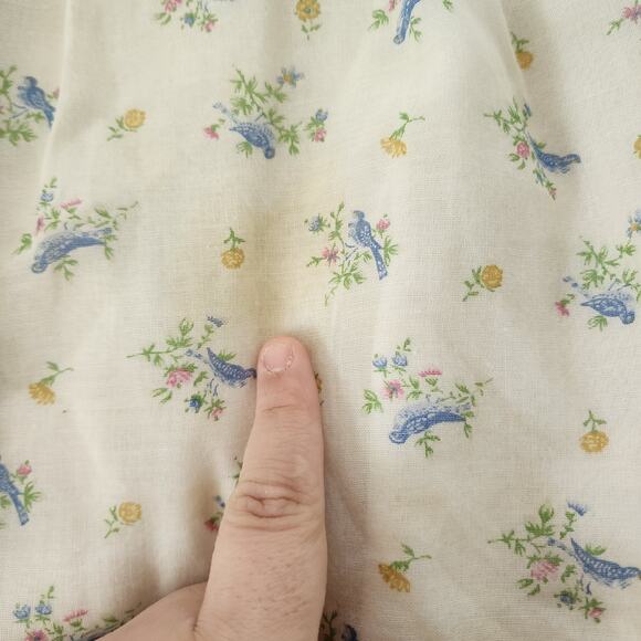 Vintage Bird + Floral Dress 5t/6 - Picture 3 of 7